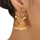 KONARK CLASSIC TEMPLE  MAYUR NECKLACE SET