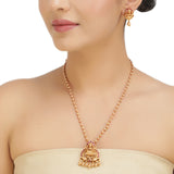 KONARK CLASSIC TEMPLE  GOLD PLATED JEWELLERY SET