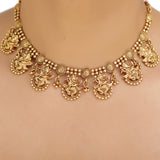 KONARK CLASSIC TEMPLE GANPATI NECKLACE SET