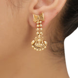 KONARK CLASSIC TEMPLE  GOLD PLATED NECKLACE SET