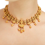 KONARK CLASSIC TEMPLE  LAKSHMI NECKLACE SET