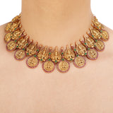 KONARK CLASSIC TEMPLE  COIN NECKLACE SET