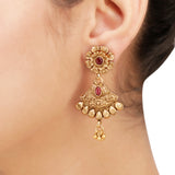 KONARK CLASSIC TEMPLE PENDANT SET