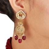 KONARK CLASSIC TEMPLE  GOLD NECKLACE SET