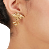 KONARK CLASSIC TEMPLE PENDANT SET