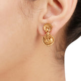 KONARK CLASSIC TEMPLE  GOLD NECKLACE SET
