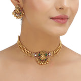 KONARK CLASSIC ELEPHANT  TEMPLE JEWELLERY SET