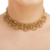 KONARK  CLASSIC TEMPLE LAKSHMI NECKLACE SET