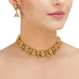 KONARK CLASSIC TEMPLE GANPATI NECKLACE SET
