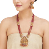 KONARK CLASSICE TEMPLE  PENDANT NECKLACE SET