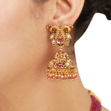 KONARK CLASSICE TEMPLE  PENDANT NECKLACE SET