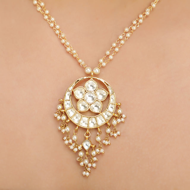 SANKRANTI KUNDAN TIKON PENDANT SET