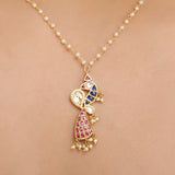 SANKRANTI KUNDAN PEARLS PENDANT  SET