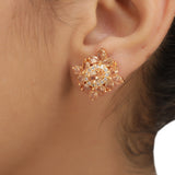 Ruhani Square Pan Earring Studs