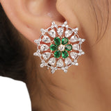 Ruhani Rose Plated Earring Studs