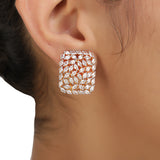 Ruhani Square Zircon Studs