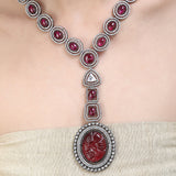 SHAHI GEMSTONE ZIRCON NECKLACE SET