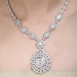SHAHI GEMSTONE ANGEL ZIRCON NECKLACE SET
