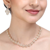 SHAHI GEMSTONE NIYA ZIRCON NECKLACE SET