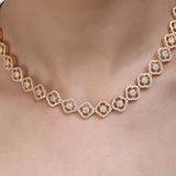SHAHI GEMSTONE NIYA ZIRCON NECKLACE SET