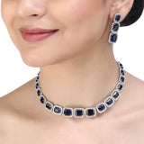 SHAHI GEMSTONE NUTAN ZIRCON NECKLACE SET