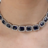 SHAHI GEMSTONE NUTAN ZIRCON NECKLACE SET