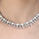 SHAHI GEMSTONE RAKSHITA ZIRCON NECKLACE SET