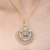 SHAHI GEMSTONE PARI ZIRCON NECKLACE SET