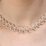 SHAHI GEMSTONE MEENU ZIRCON NECKLACE SET