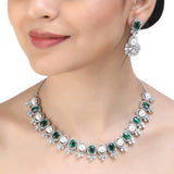 SHAHI GEMSTONE KRISHI ZIRCON NECKLACE SET