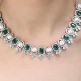 SHAHI GEMSTONE KRISHI ZIRCON NECKLACE SET