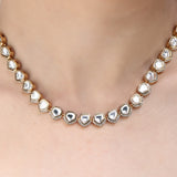 SHAHI GEMSTONE NITYA ZIRCON NECKLACE SET