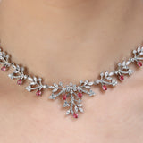 SHAHI GEMSTONE ROSHNI ZIRCON NECKLACE SET