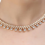 SHAHI GEMSTONE NEHA ZIRCON NECKLACE SET