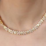 SHAHI GEMSTONE ZIRCON NECKLACE SET
