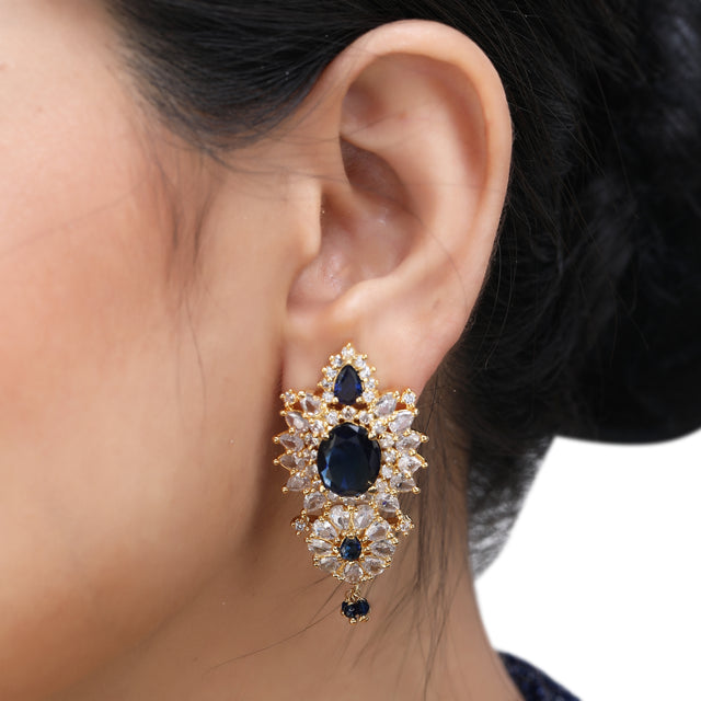 SHAHI GEMSTONE PARI ZIRCON NECKLACE SET