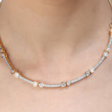 SHAHI GEMSTONE PRIYU ZIRCON NECKLACE SET