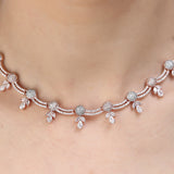 SHAHI GEMSTONE ZIRCON NECKLACE SET