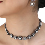 SHAHI GEMSTONEZIRCON NECKLACE SET