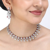 SHAHI GEMSTONE GYANI ZIRCON NECKLACE SET