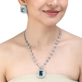 SHAHI GEMSTONE ZIRCON NECKLACE SET