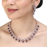 SHAHI GEMSTONE ZIRCON NECKLACE SET