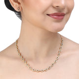 SHAHI GEMSTONE  DAYITA ZIRCON NECKLACE SET