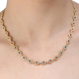 SHAHI GEMSTONE  DAYITA ZIRCON NECKLACE SET