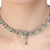 SHAHI GEMSTONE ZIRCON NECKLACE SET
