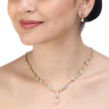 SHAHI GEMSTONE ZIRCON NECKLACE SET