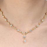 SHAHI GEMSTONE ZIRCON NECKLACE SET