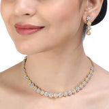 SHAHI GEMSTONE HIMANI ZIRCON NECKLACE SET