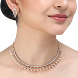 SHAHI GEMSTONE ZIRCON NECKLACE SET