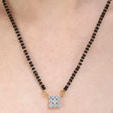 SQUARE ZIRCON MANGALSUTRA SET